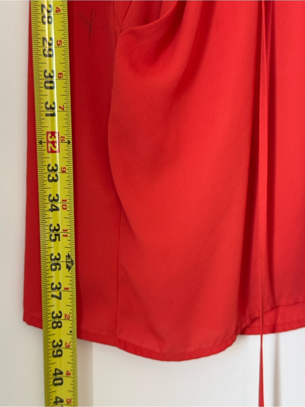 Bar III Red Sleeveless Wrap Tie Waist Mini Dress XS Bright Red Career Cocktail - Picture 6 of 10